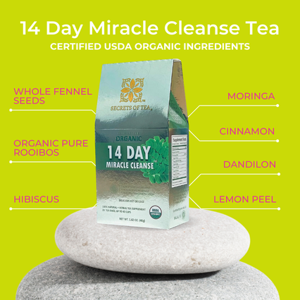 14 Day Detox Herbal Tea- USDA Organic- 40 Servings