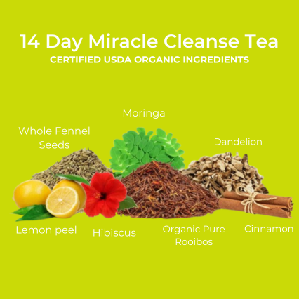 14 Day Detox Herbal Tea- USDA Organic- 40 Servings