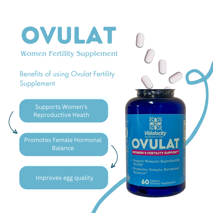 Ovulat Fertility Supplement For Women - 60 Capsules - Secrets Of Tea