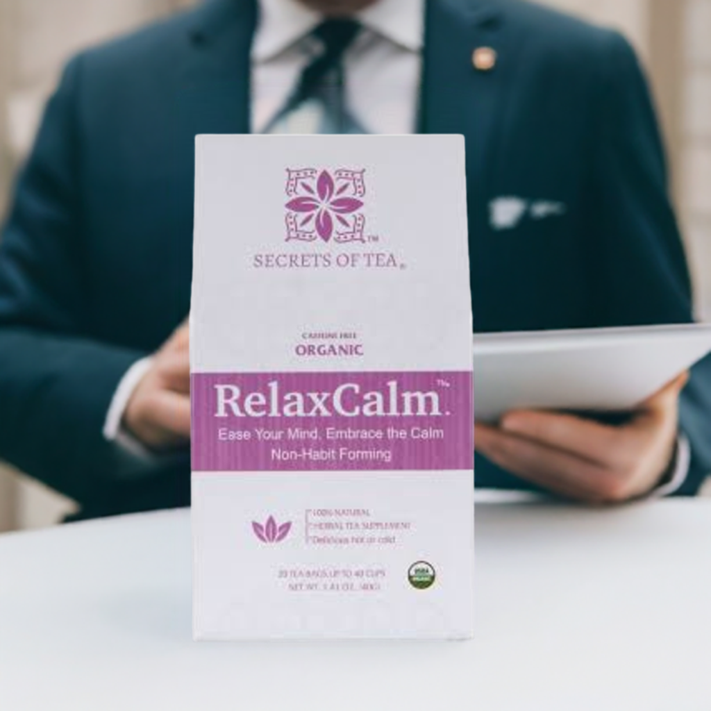 RelaxCalm Organic Herbal Tea - Stress Relief & Sleep Support