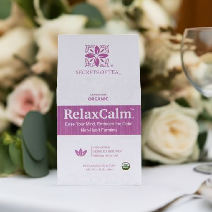 RelaxCalm Organic Herbal Tea - Stress Relief & Sleep Support