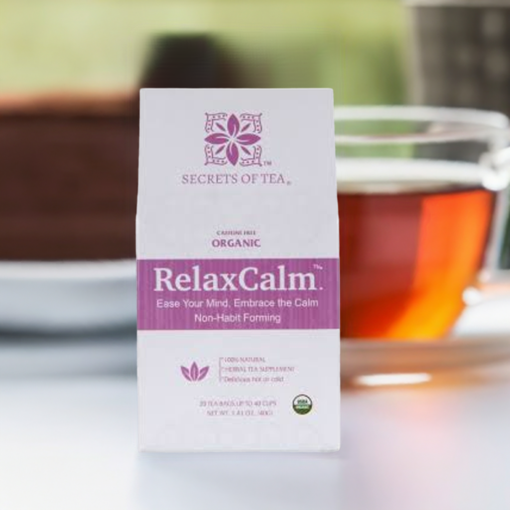 RelaxCalm Organic Herbal Tea - Stress Relief & Sleep Support