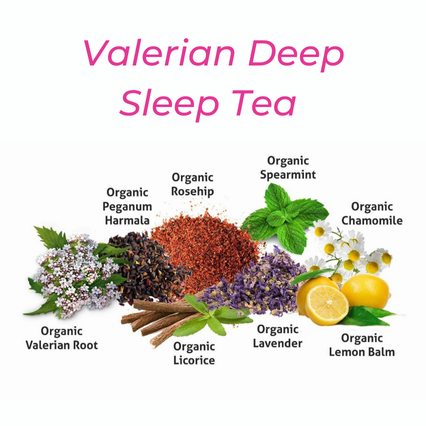 Valerian Herbal Tea for Relaxation and Restful Nights by Secrets of Tea