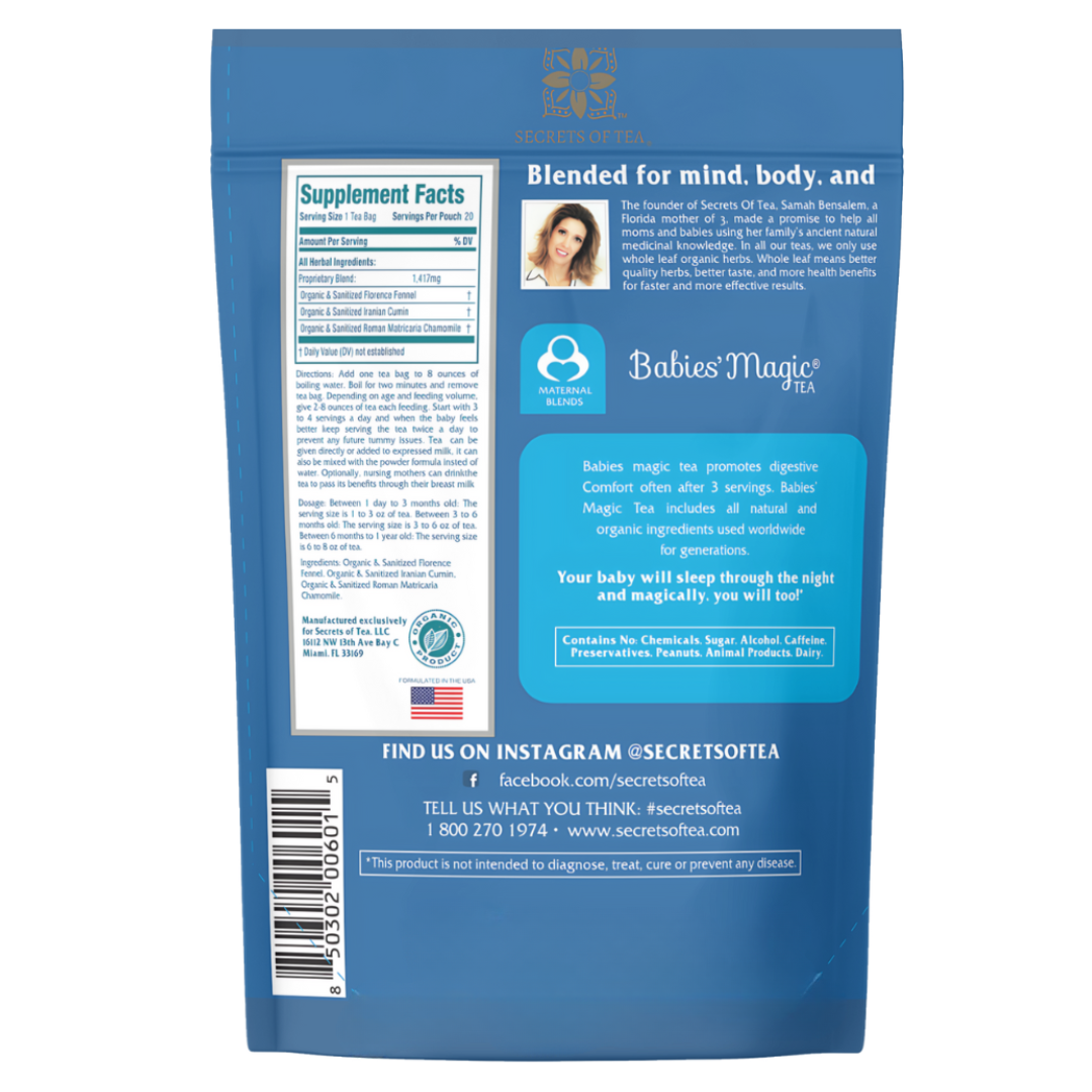 Infant Colic & Gas Relief: Babies Magic Tea – SecretsOfTea