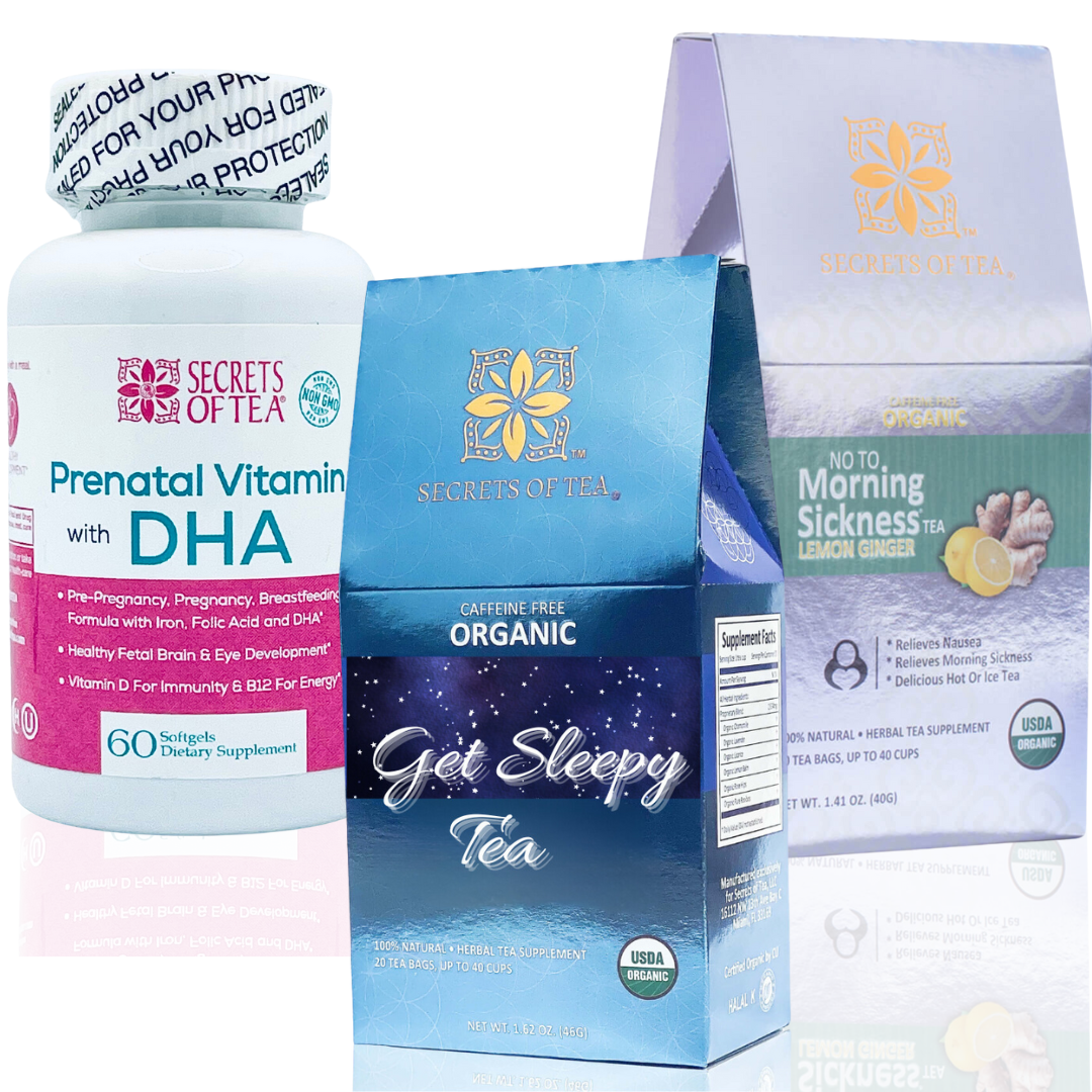 Pregnancy Morning Sickness Tea - Fruits + Prenatal Daily Vitamins + Sleep Tea: Nighttime Tea - Secrets Of Tea