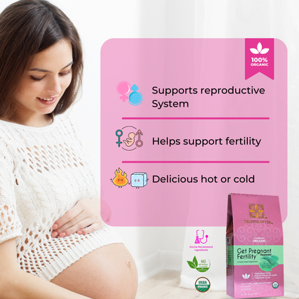 Organic PeppermintWellness Tea for Women - 20 Sachets, 40 Cups - Designed for Your Journey to Motherhood