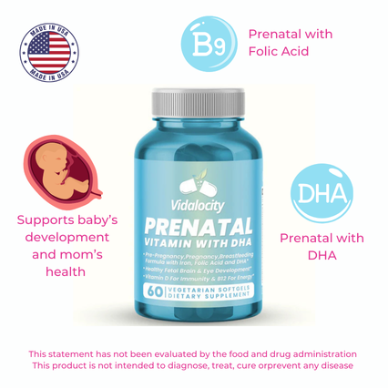 Prenatal Vitamin + DHA (60 Day Supply)