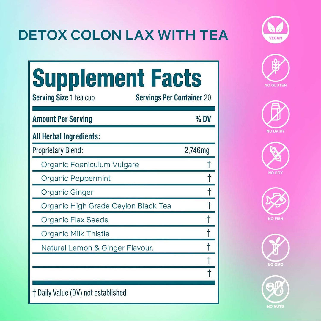 Detox Colon Lax Secret For Healthy Body 6 BOXES