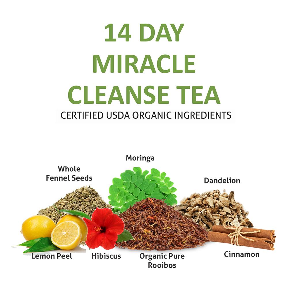 14 Day Detox Herbal Tea- USDA Organic- 40 Servings
