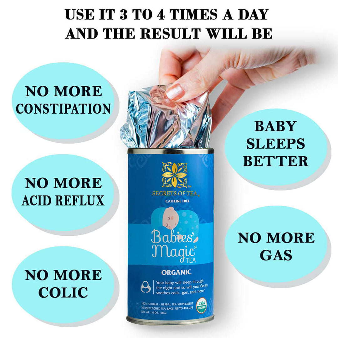 Infant Colic & Gas Relief: Babies Magic Tea – SecretsOfTea