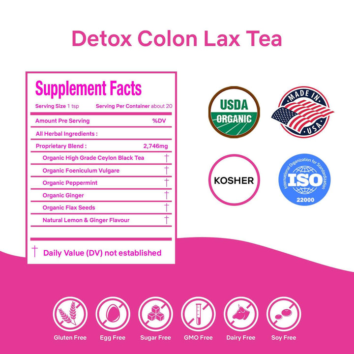 Detox Colon Lax Secret For Healthy Body 6 BOXES