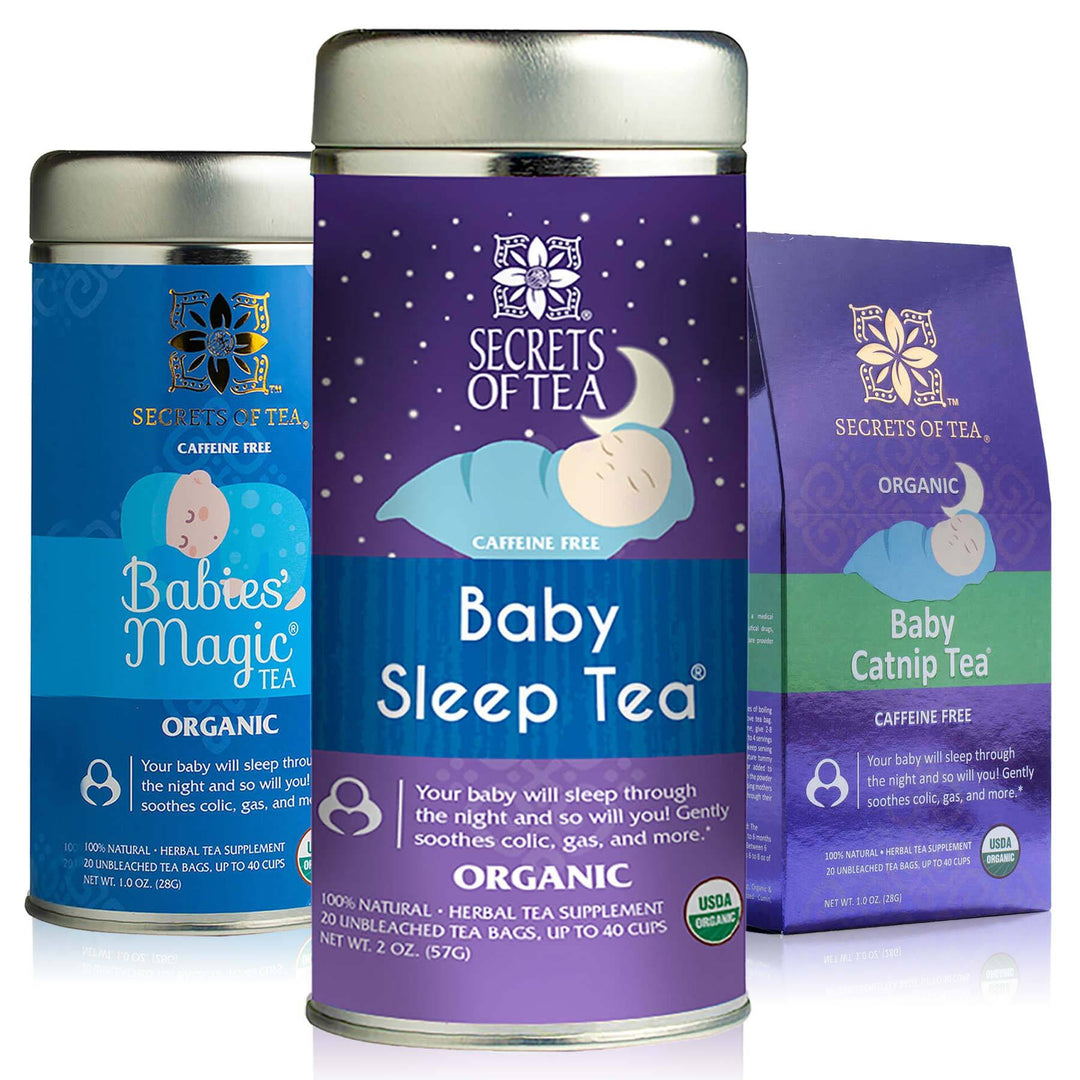 Babies' Magic Tea + Baby Sleep Tea + Catnip Tea for Babies