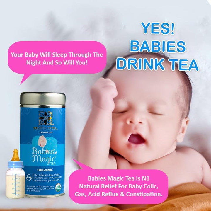 Baby Constipation Relief with Babies Magic Tea - Secrets Of Tea