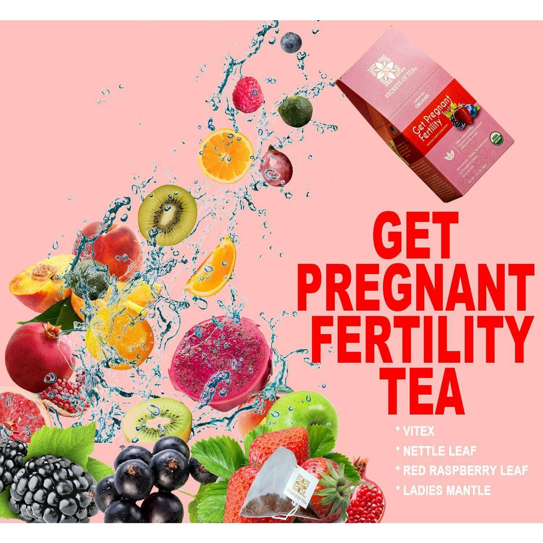 Fertility Tea: 40 Cups - Fertility Supplement For Women ( Fruit Flavor) - Secrets Of Tea