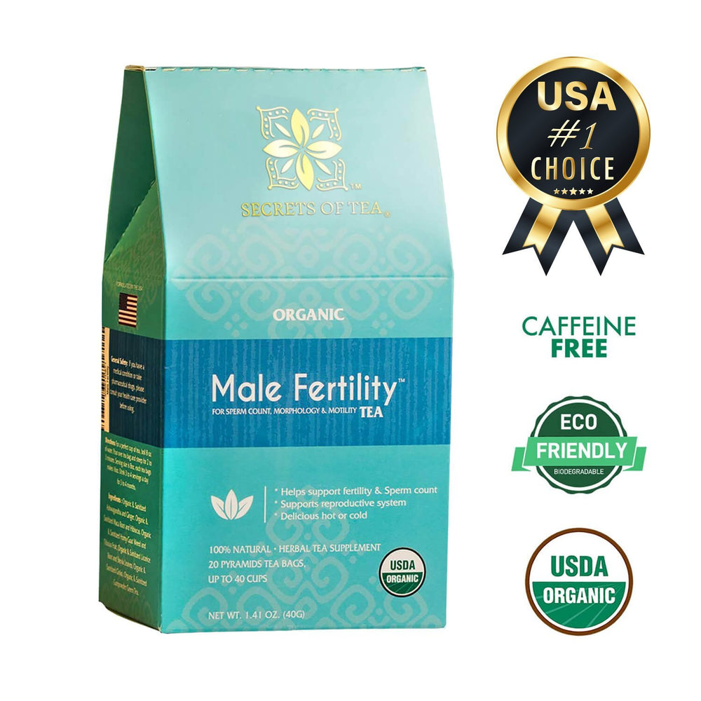 Fertility Tea for Him & Her- USDA Organic Proven Formula - Secrets Of Tea