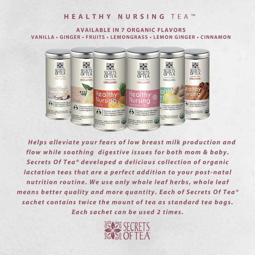 Lactation Tea- Fruits Nursing Tea: 40 Servings - Secrets Of Tea