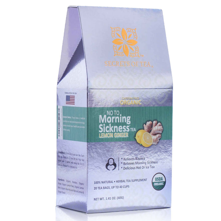 Morning Sickness Tea - Lemon Ginger: 40 Cups - Secrets Of Tea