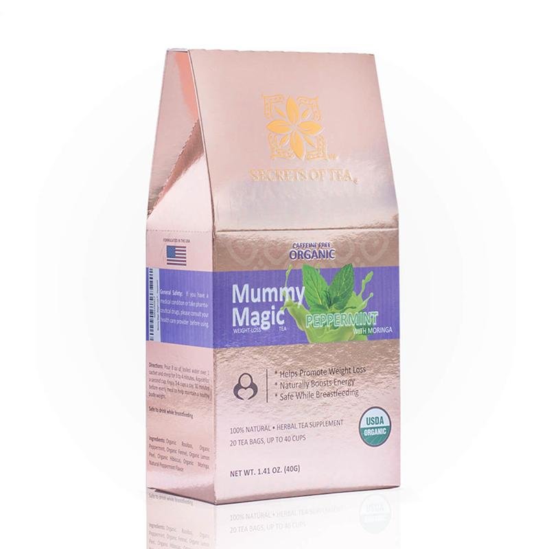 Mummy Magic Weight Loss Tea- 40 servings- Peppermint Flavor- Easy Weight Loss - Secrets Of Tea