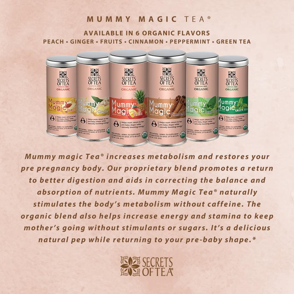 SLIM TEA- Mummy Magic Weight Loss Fruit Tea: 40 CUPS - POSTNATAL WEIGHT LOSS, POSTPARTUM TEA - Secrets Of Tea