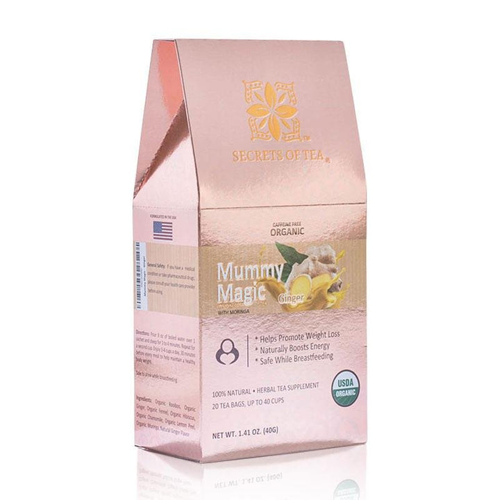 SLIM TEA- Mummy Magic Weight Loss Ginger Tea: 40 CUPS - Secrets Of Tea